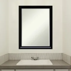 Amanti Art Steinway Black Scoop Petite Bevel Wood Bathroom Wall Mirror 27 X 21 In. 11 Amanti Art Steinway Black Scoop Petite Bevel Wood Bathroom Wall Mirror 27 X 21 In. -Umbra Home Decor Shop GUEST 001c260a 4025 44e1 a836 24bcda9392e5