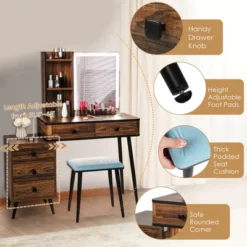 Costway Vanity Set With Dimmable Lighted Mirror 3 Lighting Modes -Umbra Home Decor Shop GUEST 016a31ee d321 49d6 af6d b436d165b2d4