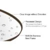 ANDY STAR Modern Decorative 22 X 30 Inch Oval Wall Mounted Hanging Bathroom Vanity Mirror With Stainless Steel Metal Frame, Brushed Bronze