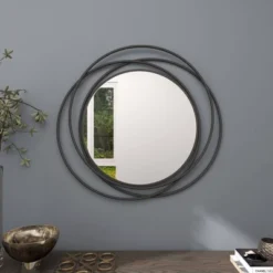 Metal Overlapping Circle Frame Wall Mirror- Olivia & May -Umbra Home Decor Shop GUEST 01e223c9 a861 480a 81ad d749d92a3fcd