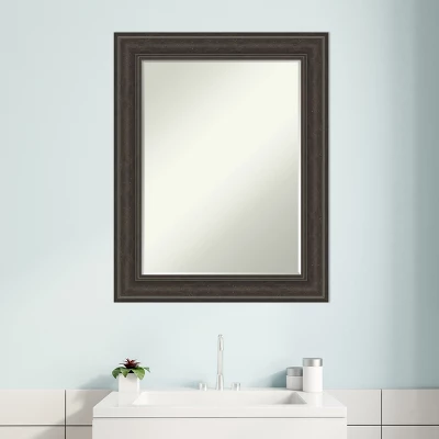 Amanti Art Shipwreck Greywash Petite Bevel Bathroom Wall Mirror 29.5 X 23.5 In. 4 Amanti Art Shipwreck Greywash Petite Bevel Bathroom Wall Mirror 29.5 X 23.5 In. - Image 4