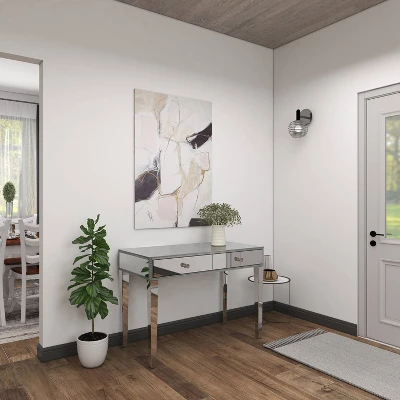 Glam Mirror And Wood Console Table Desk Silver - Olivia & May 17 Glam Mirror And Wood Console Table Desk Silver - Olivia & May - Image 17