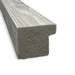 31" X 25" Non-Beveled Dove Gray Wash Square Wall Mirror - Amanti Art