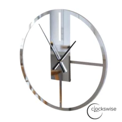 Clockswise Modern Round Big Wall Clock With Mirror Face, Decorative Silver Metal 22.75” Oversized Timepiece, Hanging Supplies Included -Umbra Home Decor Shop GUEST 04d3218a f958 4de6 992c 6c91d7fb1729