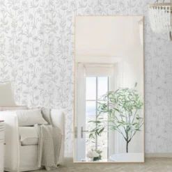 Randy 71"×32" Rectangle Oversized Full Length Mirror,Wall-Mounted Mirror With Aluminum Alloy Frame Flat Polished Edge-The Pop Home -Umbra Home Decor Shop GUEST 06223505 b9ec 4ede b620 45dfcbaee1bb
