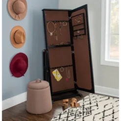 Lola Cheval Mirror/Jewelry Wardrobe Black - Powell Company -Umbra Home Decor Shop GUEST 06b2f035 718e 411f 85ea 89afc2452002