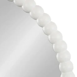 Kate & Laurel All Things Decor 28"x28" Bronte Decorative Wall Mirror Wood White