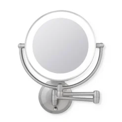 11" Round LED Wall Mount Powered By Battery Or Adaptor Makeup Mirror - Zadro -Umbra Home Decor Shop GUEST 07581850 fd76 43a3 b231 91807eefa651