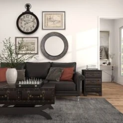 Industrial Metal Wall Mirror Gray - Olivia & May -Umbra Home Decor Shop GUEST 076645a5 83af 4205 97dd 5aee80ac6c34