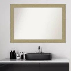 40" X 28" Non-Beveled Mosaic Bathroom Wall Mirror Gold - Amanti Art -Umbra Home Decor Shop GUEST 076bee6c cefb 4614 9cce cd4f014dc8cb