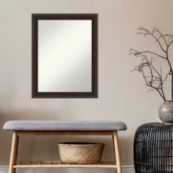 22" X 28" Non-Beveled Romano Espresso Narrow Wood Wall Mirror - Amanti Art -Umbra Home Decor Shop GUEST 07bb9167 1a58 400a 9ae7 666f453ef3ed