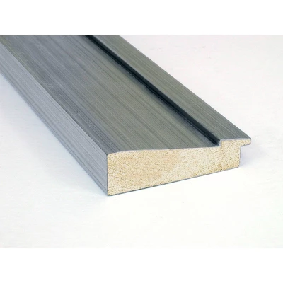 35" X 29" Non-Beveled Romano Silver Wood Bathroom Wall Mirror - Amanti Art 1 35" X 29" Non-Beveled Romano Silver Wood Bathroom Wall Mirror - Amanti Art