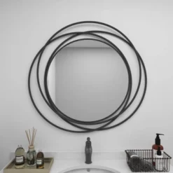 Metal Overlapping Circle Frame Wall Mirror- Olivia & May -Umbra Home Decor Shop GUEST 083b454c ec3a 4f42 8a39 5a1d6a0da32a