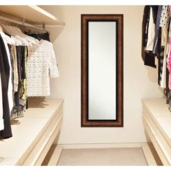 21" X 55" Non-Beveled Vogue Bronze Full Length On The Door Mirror - Amanti Art -Umbra Home Decor Shop GUEST 084c967b ffbf 4834 a6cd 9132d17d7521