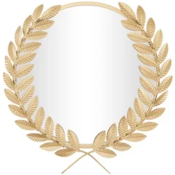 Metal Leaf Wall Mirror Gold - CosmoLiving By Cosmopolitan -Umbra Home Decor Shop GUEST 08dbad6b ce62 4dbc a3d3 4627284195ef