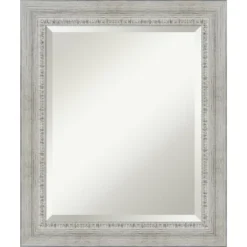 Amanti Art Rustic White Wash Beveled Wood Bathroom Wall Mirror -Umbra Home Decor Shop GUEST 08ebb000 331e 483e 9d37 dc16a26fea14