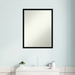 Svelte Non-Beveled Wood Bathroom Wall Mirror Wall Mirror -Umbra Home Decor Shop GUEST 0964bcb9 3e70 4771 a17c 92e5269f9aa6