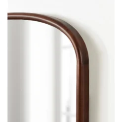 Kate & Laurel All Things Decor 24"X36" Talma Capsule Wall Mirror Walnut Brown -Umbra Home Decor Shop GUEST 09bc74bd 0f4a 41d5 bb05 0eb3aae1f3cb