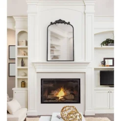 19" X 30.7" Arendahl Arch Wall Mirror Black - Kate & Laurel All Things Decor -Umbra Home Decor Shop GUEST 0a5a54ab f7ac 45e2 b2a8 a8fb1dcd0728