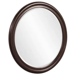 Round George Decorative Wall Mirror Brown - Howard Elliott