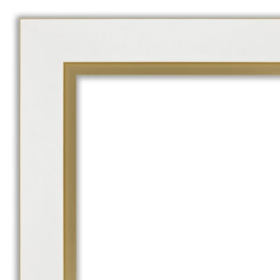23" X 29" Non-Beveled Eva Bathroom Wall Mirror White - Amanti Art: Modern Rectangular Vanity, Includes Mounting Hardware 2 23" X 29" Non-Beveled Eva Bathroom Wall Mirror White - Amanti Art: Modern Rectangular Vanity, Includes Mounting Hardware - Image 2