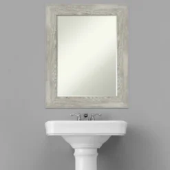 Amanti Art Dove Greywash Petite Bevel Bathroom Wall Mirror 30 X 24 In. -Umbra Home Decor Shop GUEST 0bf671ab 0c5b 4070 b239 252d7c9d75f1