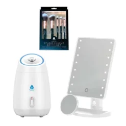 Pursonic Glow & Go Beauty Bundle With LED Vanity Mirror, Facial Steamer & 5-Piece Brush Set -Umbra Home Decor Shop GUEST 0cc3d6fa 2c34 4f56 8644 1173e082b911