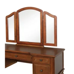Zelda Vanity Mirror & Bench Warm Cherry - Powell Company -Umbra Home Decor Shop GUEST 0d0733b1 74dc 4bad bdfa 47873ce18786