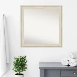 31" X 31" Non-Beveled Regal Birch Cream Bathroom Wall Mirror - Amanti Art 14 31" X 31" Non-Beveled Regal Birch Cream Bathroom Wall Mirror - Amanti Art -Umbra Home Decor Shop GUEST 0d613816 a713 4817 ada4 47f0da7e19de