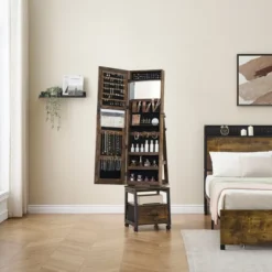 Garvee 360° Swivel Mirrored Jewelry Cabinet, Full Length Mirror With Jewelry Storage And Floor Standing Lock, Built In Makeup Mirror 10 Garvee 360° Swivel Mirrored Jewelry Cabinet, Full Length Mirror With Jewelry Storage And Floor Standing Lock, Built In Makeup Mirror -Umbra Home Decor Shop GUEST 0dc57a29 9fe1 4890 95ac 19cd46a2a222