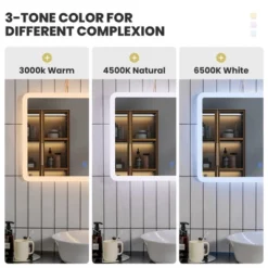 Costway Wall Mounted Rectangle Bathroom LED Mirror Dimmable Touch 3-Color Frameless 12 Costway Wall Mounted Rectangle Bathroom LED Mirror Dimmable Touch 3-Color Frameless -Umbra Home Decor Shop GUEST 0e350fb7 860f 4123 bd52 43e47d2fcefa