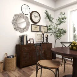 Farmhouse Wood Floral Carved Wall Mirror With Cutout Design White - Olivia & May -Umbra Home Decor Shop GUEST 0ee92fe8 0f8e 45ee 929f 59dc321b1ab1