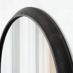 24" X 2" Uldrich Wood Framed Decorative Wall Mirror Black - Kate & Laurel All Things Decor -Umbra Home Decor Shop GUEST 0f3a44bf 06e1 4b00 8f64 4c05f23291ba