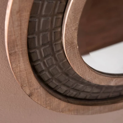 28" X 28" Round Gateno Decorative Wall Mirror Gold - Southern Enterprises 2 28" X 28" Round Gateno Decorative Wall Mirror Gold - Southern Enterprises - Image 2