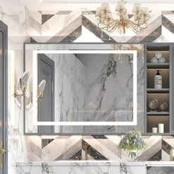 Acekool 32 X 24 Inch Bathroom Mirror, Wall Mounted Vanity Mirror With Touch Dimming, Smart Memory, Anti-Fog And IP54 Waterproof -Umbra Home Decor Shop GUEST 0faebe1d 93fa 49dd 94a1 31f958f929fe