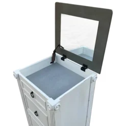 Magg 4 Drawer Jewelry Chest With Flip Up Mirror Antique White/Antique Gray Two Tone - HOMES: Inside + Out -Umbra Home Decor Shop GUEST 0fd6b793 f5d0 4197 b5b2 3e892dcdc1c3