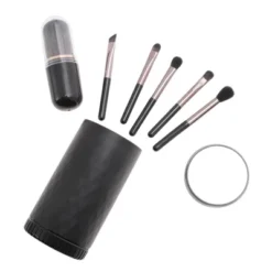 Unique Bargains Professional Makeup Brush Set With Mirror 7 Pcs