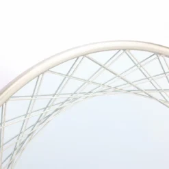 LuxenHome Silver Metal Frame Round Accent Vanity Wall Mirror -Umbra Home Decor Shop GUEST 1048dcbb 359b 4e5c 876d ebaa1ec05749