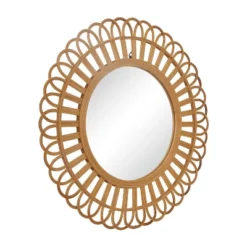 Rattan Starburst Wall Mirror Brown - Olivia & May -Umbra Home Decor Shop GUEST 12007d5a 5d1f 4f09 9db7 29752a2150ce