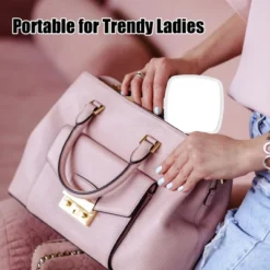 Unique Bargains Square Portable Handheld Wood Handle Vanity Cosmetic Makeup Mirror 1 Pc -Umbra Home Decor Shop GUEST 1251de41 2cb8 4747 9d35 cfcd7029902c