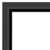 Amanti Art Tuxedo Black Petite Bevel Bathroom Wall Mirror 29 X 23 In.