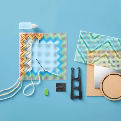 Woven Yarn Mirror And Holder Craft Kit - Mondo Llama™ 2 Woven Yarn Mirror And Holder Craft Kit - Mondo Llama™ - Image 2