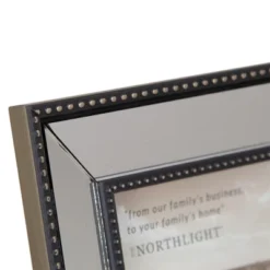 Northlight 4" X 6" Silver Studded Glass Mirror Encased Photo Picture Frame -Umbra Home Decor Shop GUEST 13d3fc0e c288 4896 bb26 71b240208111