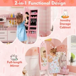 Infans Kids Jewelry Cabinet Standing Children Jewelry Organizer W/Full-Length Mirror 11 Infans Kids Jewelry Cabinet Standing Children Jewelry Organizer W/Full-Length Mirror -Umbra Home Decor Shop GUEST 142fb3b9 3960 455e 86ee 4ab0bd513576