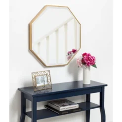 25" X 25" Rhodes Framed Octagon Wall Mirror Gold - Kate And Laurel 7 25" X 25" Rhodes Framed Octagon Wall Mirror Gold - Kate And Laurel -Umbra Home Decor Shop GUEST 1523724a 1f0f 4925 857c 0e52af6716a7