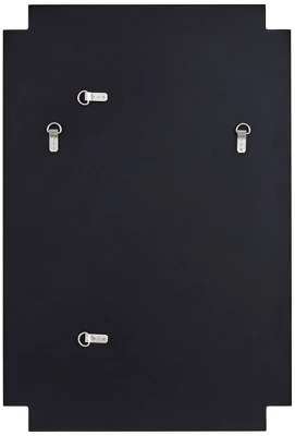 Noble Park Gatsby Rectangular Vanity Decorative Wall Mirror Modern Beveled Edge Matte Black Metal Frame 27" Wide Bathroom Bedroom 7 Noble Park Gatsby Rectangular Vanity Decorative Wall Mirror Modern Beveled Edge Matte Black Metal Frame 27" Wide Bathroom Bedroom - Image 7