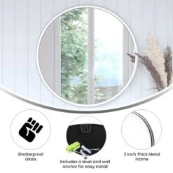 Flash Furniture Jennifer Metal Framed Wall Mirror - Large Accent Mirror For Bathroom, Vanity, Entryway, Dining Room, & Living Room 16 Flash Furniture Jennifer Metal Framed Wall Mirror - Large Accent Mirror For Bathroom, Vanity, Entryway, Dining Room, & Living Room -Umbra Home Decor Shop GUEST 164d5dfd 8525 471d a0a8 c8306f5d5a11