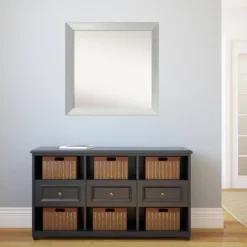 30" X 30" Non-Beveled Brushed Sterling Silver Wood Wall Mirror - Amanti Art 11 30" X 30" Non-Beveled Brushed Sterling Silver Wood Wall Mirror - Amanti Art -Umbra Home Decor Shop GUEST 169e5f00 774c 4a10 8d65 1a967226184f