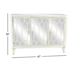 Modern Wood And Mirror Rectangular Cabinet White - Olivia & May 15 Modern Wood And Mirror Rectangular Cabinet White - Olivia & May -Umbra Home Decor Shop GUEST 197a3214 3358 4af4 a239 069bf83a8175