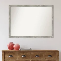 41" X 30" Non-Beveled Dove Square Bathroom Wall Mirror Gray Wash - Amanti Art: Polystyrene Frame, Wall Mounted -Umbra Home Decor Shop GUEST 19f23965 e5bb 4c66 80b1 e4358480ae14